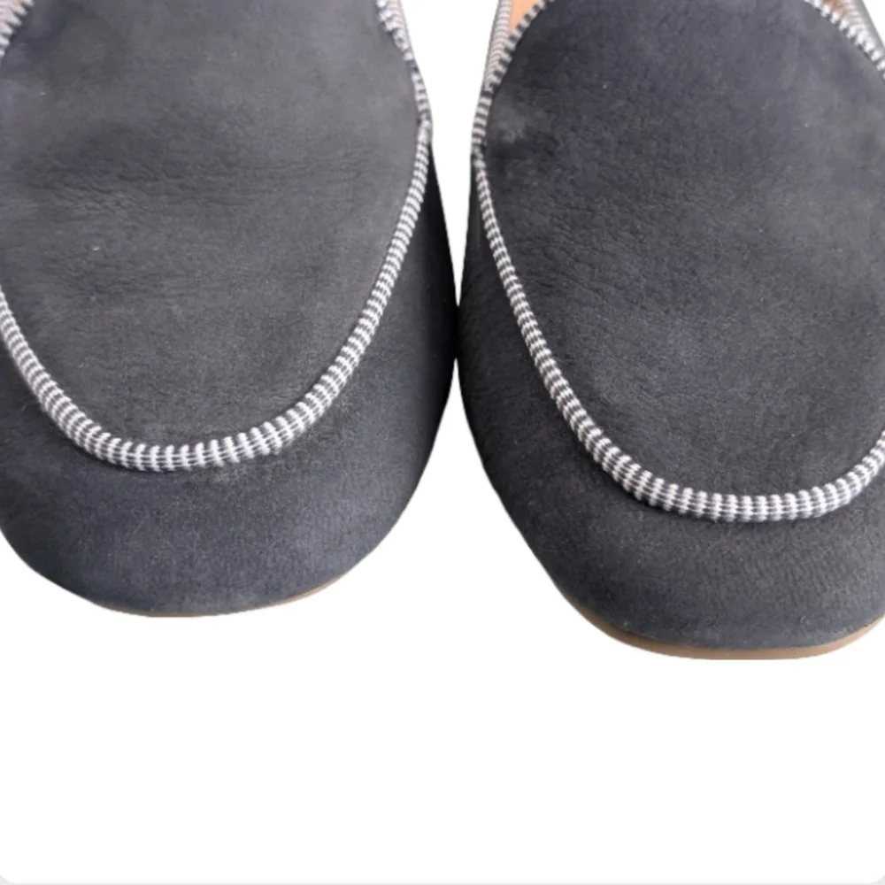 Me Too Yasor Navy Suede Classic Loafers Size 6.5M - Low Heel - Picture 5 of 8